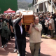 Imagen de archivo del funeral de los mineros de Villablino (León) que fallecieron en la mina de Cerredo (Asturias), al que asistieron más de 4.000 personas. EUROPA PRESS