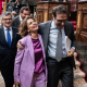 La vicepresidenta primera y ministra de Hacienda, María Jesús Montero, y el ministro de Economía, Comercio y Empresa, Carlos Cuerpo, a su salida de una sesión plenaria | (César Vallejo Rodríguez) Europa Press 
