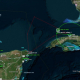 Location of the ships of Our America on their journey towards Cuba MEXICAN NAVY