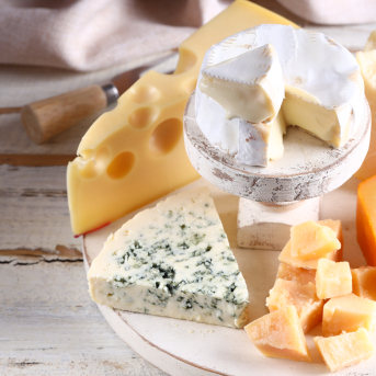 Tabla de quesos. Demócrata.