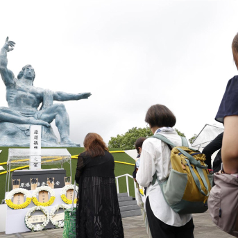 Conmemoración del 80 aniversario del lanzamiento de la bomba atómica contra la ciudad japonesa de Nagasaki Europa Press/Contacto/Rodrigo Reyes Marin