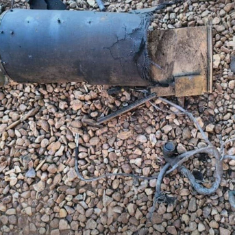 Restos de un dron lanzado desde Irak hacia territorio sirio FUERZAS ARMADAS DE SIRIA