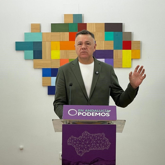 El candidato de Podemos a la Presidencia de la Junta y diputado autonómico de Por Andalucía, Juan Antonio Delgado, en una foto de archivo. PODEMOS El candidato de Podemos a la Presidencia de la Junta y diputado autonómico de Por Andalucía, Juan Antonio Delgado, en una foto de archivo. PODEMOS