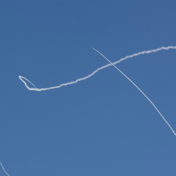 Imatge d'arxiu de míssils iranians sobre Israel Chen Junqing / Xinhua News / ContactoPhoto