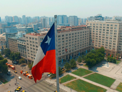 Bandera de Chile. MINISTERIO DE DEFENSA DE CHILE