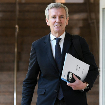 El presidente de la Xunta, Alfonso Rueda, tras la reunión del Consello de la Xunta XUNTA