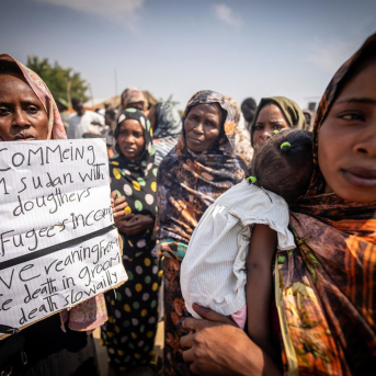 Imagen de archivo de mujeres sudaneses refugiadas. Michael Kappeler/dpa