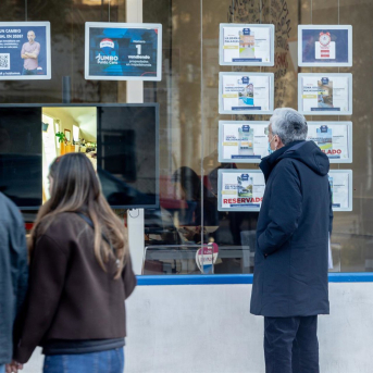 Una oficina de empresa inmobiliaria. Ricardo Rubio - Europa Press Una oficina de empresa inmobiliaria. Ricardo Rubio - Europa Press