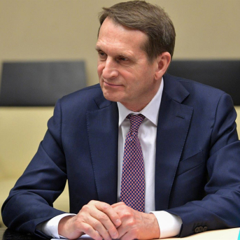 Sergei Narishkin, jefe de la Inteligencia rusa. Alexei Druzhinin/Kremlin/dpa