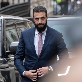 El presidente de transición en Siria, Ahmed al Shara, durante su visita a Londres.  Europa Press/Contacto/Thomas Krych