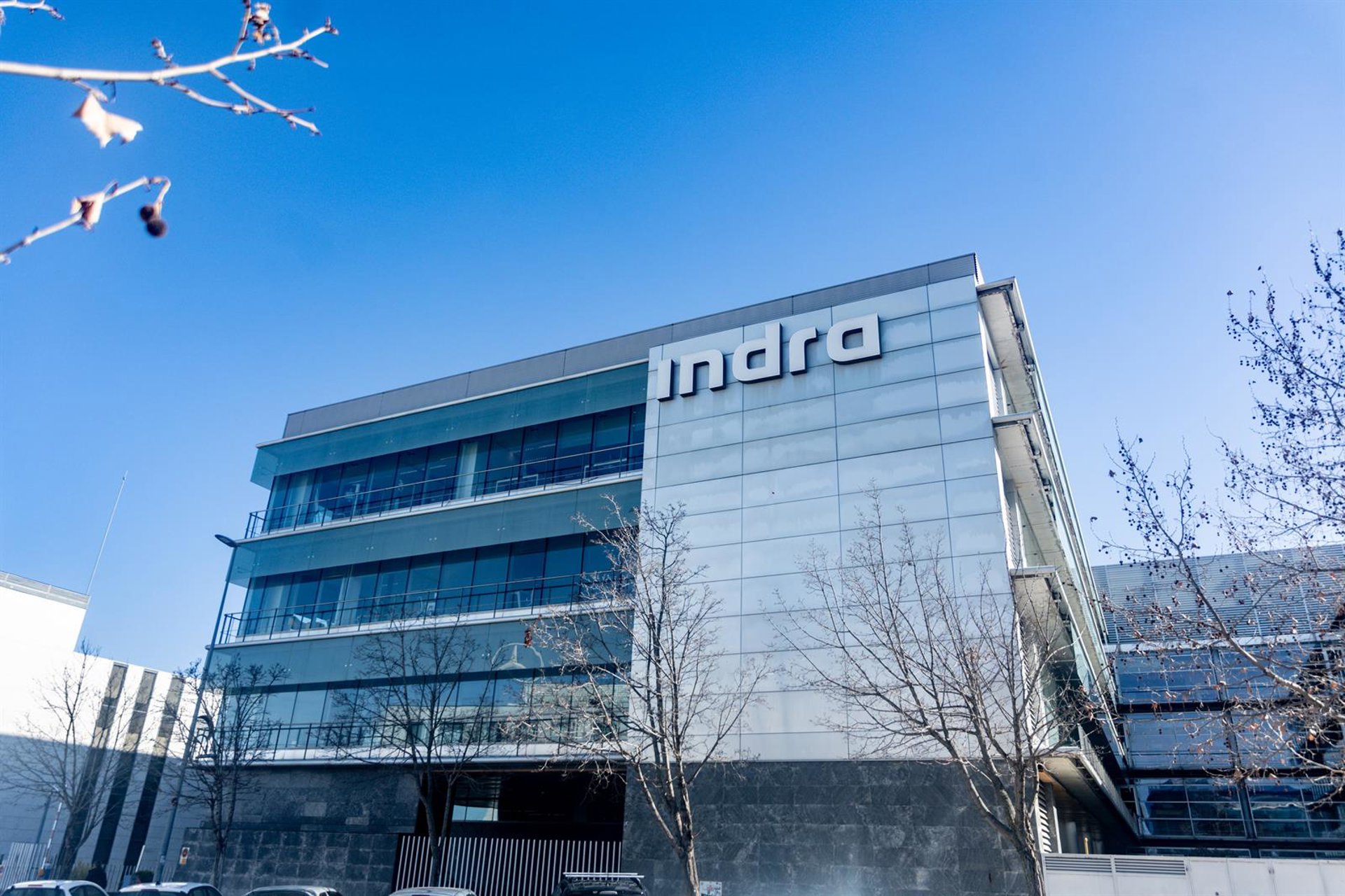 Fachada de la sede de Indra, a 5 de febrero de 2025, en Madrid (España).  Ricardo Rubio - Europa Press