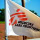 Flag with the logo of the non-governmental organization Doctors Without Borders (MSF) DOCTORS WITHOUT BORDERS (MSF)