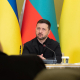The Ukrainian president, Volodymyr Zelenskyy, at a recent press conference in Kyiv. Europa Press/Contact/Yevhen Kotenko