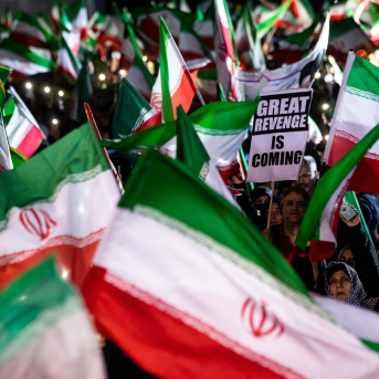 Banderas iraníes en una manifestación a favor del Gobierno de la República Islámica Europa Press/Contacto/Iranian Supreme Leader'S Off Banderas iraníes en una manifestación a favor del Gobierno de la República Islámica Europa Press/Contacto/Iranian Supreme Leader'S Off