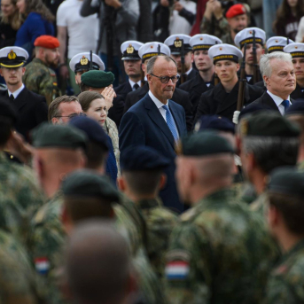 Friedrich Merz durante un acto militar en Vilna (archivo) Europa Press/Contacto/Yauhen Yerchak Friedrich Merz durante un acto militar en Vilna (archivo) Europa Press/Contacto/Yauhen Yerchak