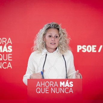 La portavoz de la Ejecutiva Federal del PSOE, Montse Mínguez, durante una rueda de prensa en la sede nacional del partido en Ferraz, a 16 de marzo de 2026, en Madrid (España). A. Pérez Meca - Europa Press La portavoz de la Ejecutiva Federal del PSOE, Montse Mínguez, durante una rueda de prensa en la sede nacional del partido en Ferraz, a 16 de marzo de 2026, en Madrid (España). A. Pérez Meca - Europa Press