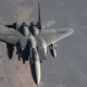 An F15 fighter flies over Middle East Europa Press/Contacto/A1c Christopher Lyons/U.S Ai