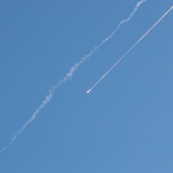 Imagen de archivo del lanzamiento de intercepciones de misiles iraníes sobre Israel Chen Junqing / Xinhua News / ContactoPhoto