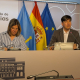 La vicepresidenta del Principado, Gimena Llamedo y el consejero de Ciencia, Industria y Empleo, Borja Sánchez en rueda de prensa en la sede de Presidencia. EUROPA PRESS