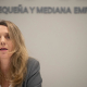 La presidenta de Cepyme, Ángela de Miguel, durant la presentació d'un informe de la situació de les pimes en el començament de 2026, a Madrid (Espanya). Fernando Sánchez - Europa Press