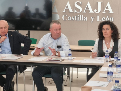 Donaciano Dujo (c), durante la Junta Directiva de Asaja CyL. ASAJA