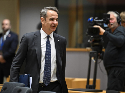 El primer ministro de Grecia, Kyriakos Mitsotakis, participa en el Consejo Europeo celebrado en Bruselas. Europa Press/Contacto/Wiktor Dabkowski