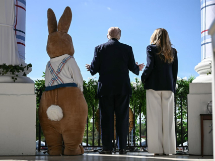 El presidente estadounidense, Donald Trump, durnate el acto de la Pascua en la Casa Blanca Europa Press/Contacto/Brendan Smialowski - Pool vi