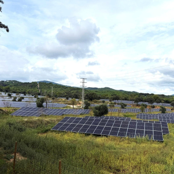 Instalación solar en la Garriga (Barcelona). ESTABANELL