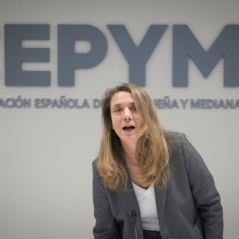 La presidenta de Cepyme, Ángela de Miguel Fernando Sánchez - Europa Press