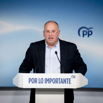 El secretario general del Partido Popular, Miguel Tellado, durante una rueda de prensa en la sede nacional del PP, en Madrid. A. Pérez Meca - Europa Press El secretario general del Partido Popular, Miguel Tellado, durante una rueda de prensa en la sede nacional del PP, en Madrid. A. Pérez Meca - Europa Press