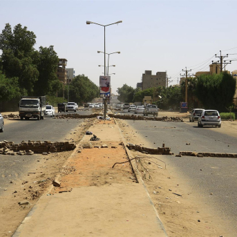 Barricadas en una calle de Jartum, Sudán (archivo) MOHAMED KHIDIR / XINHUA NEWS / CONTACTOPHOTO