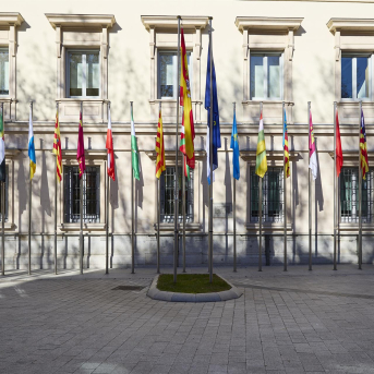 Banderas de las Comunidades Autónomas frente a la fachada del Palacio del Senado, a 14 de enero de 2025, en Madrid (España). Jesús Hellín - Europa Press Banderas de las Comunidades Autónomas frente a la fachada del Palacio del Senado, a 14 de enero de 2025, en Madrid (España). Jesús Hellín - Europa Press