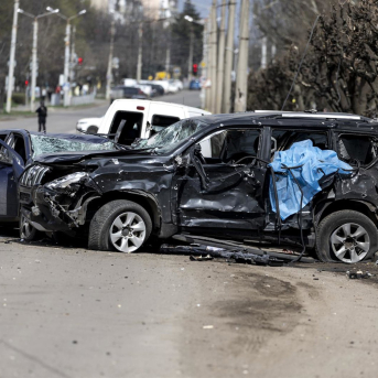 Kramatorsk, en Ucrania, tras la caída de un proyectil, en un imagen de archivo. Natasha Rudenko/ZUMA Press Wire/ DPA
