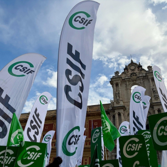 CSIF en anteriores manifestaciones, archivo Europa Press CSIF