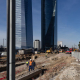 Obreros trabajando en las obras de construcción de Parque Castellana, a 20 de enero de 2026, en Madrid (España). Eduardo Parra - Europa Press