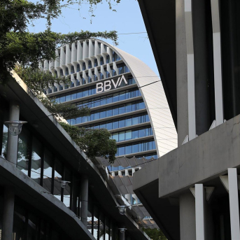 Edificio de la sede corporativa de BBVA en Madrid, 'La Vela'. BBVA