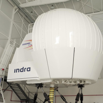 Simulador de vuelo de helicóptero de última generación desarrollado por Indra. Alberto Ruiz - Europa Press