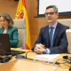 El ministro de Presidencia, Justicia y Relaciones con las Cortes, Félix Bolaños, y la vicesecretaria de Regeneración Institucional del PP, Cuca Gamarra, durante la Comisión Constitucional. Eduardo Parra - Europa Press