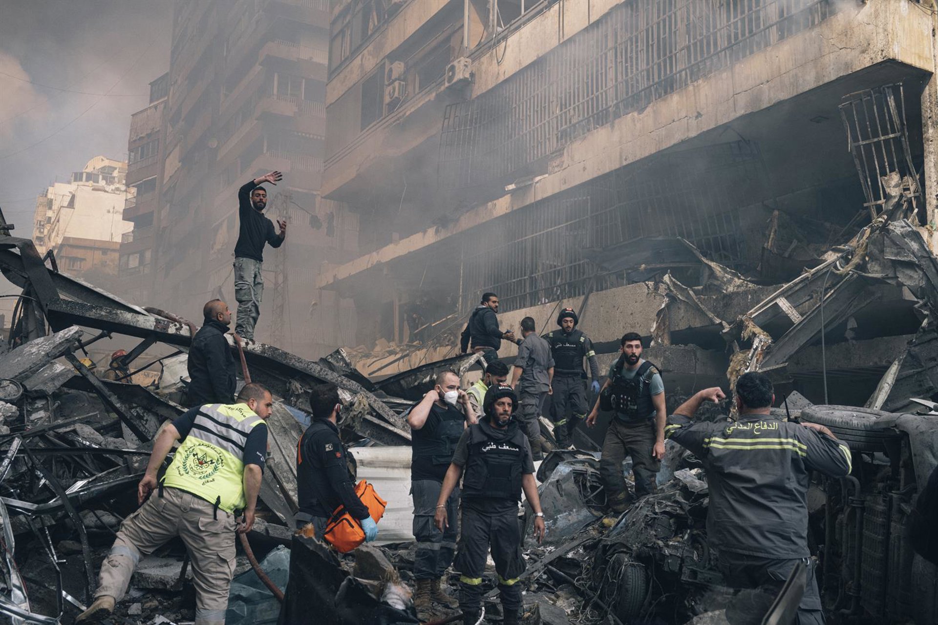 Graves daños en un edificio en el barrio Mazraa de Beirut, Líbano  Europa Press/Contacto/Nicolas Cleuet