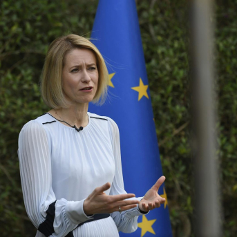 La Alta Representante de la Unión Europea para Política Exterior, Kaja Kallas, en Riad (Arabia Saudí) YAZEED AL-DHUWAIHI