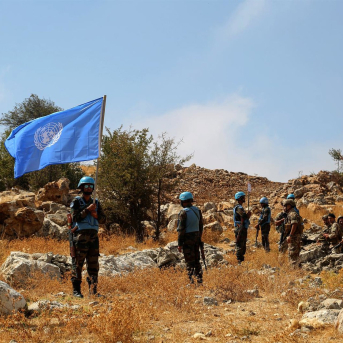 Militares desplegados en Lïbano en el marco de la misión de la ONU.  Marwan Naamani/Dpa