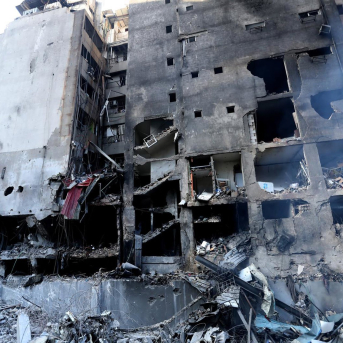 Vista de daños en un edificio en Beirutm Líbano, tras los ataques de Israel Europa Press/Contacto/Bilal Jawich
