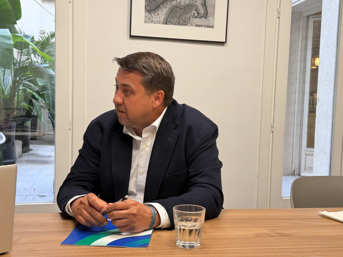 Joan Batalla, en un momento de la entrevista. Foto: Demócrata. Joan Batalla, en un momento de la entrevista. Foto: Demócrata.