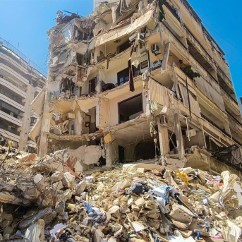 Edificio destruido tras un bombardeo ejecutado por Israel contra Líbano después del anuncio de acuerdo entre Estados Unidos e Irán para un alto el fuego de dos semanas (archivo) Europa Press/Contacto/Ankhar Kochneva