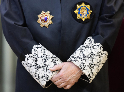 Puñetas durante el acto de toma posesión de la nueva auditor presidenta del Tribunal Militar Central, ante el Pleno del Consejo General del Poder Judicial (CGPJ), a 21 de marzo de 2025, en Madrid (España).  Eduardo Parra - Europa Press