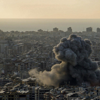 Imagen de archivo de un ataque israelí contra el sur de Líbano. Marwan Naamani/dpa