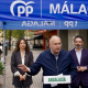 El secretario general del PP, Miguel Tellado (c), informa sobre asuntos de actualidad. A 10 de abril de 2026, en Málaga (Andalucía, España). Álex Zea - Europa Press