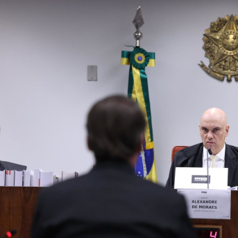 El expresidente de Brasil Jair Bolsonaro ante el juez Alexandre de Moraes Antonio Augusto/Supreme Court of / DPA