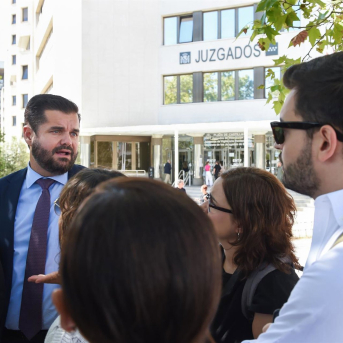 El presidente de Iustitia Europea, Luis María Pardo.  Gustavo Valiente - Europa Press