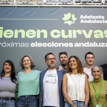 Imagen de los candidatos de Adelante a las elecciones al Parlamento de Andalucía de 17 de mayo. ADELANTE ANDALUCÍA
